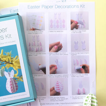 Easter Paper Decorations Kit, 3 of 7