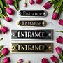Entrance Metal Door Sign Art Deco Or Modern, thumbnail 1 of 6