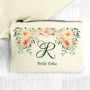 Monogrammed Floral Makeup Bag, thumbnail 1 of 12
