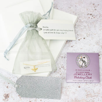 Silver Bee Necklace With July Birthstone, 8 of 8