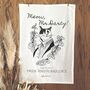 Meow, Mr Darcy! Organic Cotton Literary Cat Tea Towel, thumbnail 1 of 3