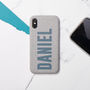 Personalised Name Fabric iPhone Case, thumbnail 1 of 5