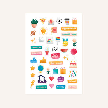 Lifestyle And Celebration A5 Sticker Sheets, 2 of 5