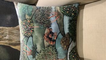 Woodland Velvet 50 X 50cm Cushion, 2 of 4