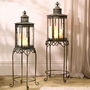 Ornate Standing Candle Lantern, thumbnail 1 of 4