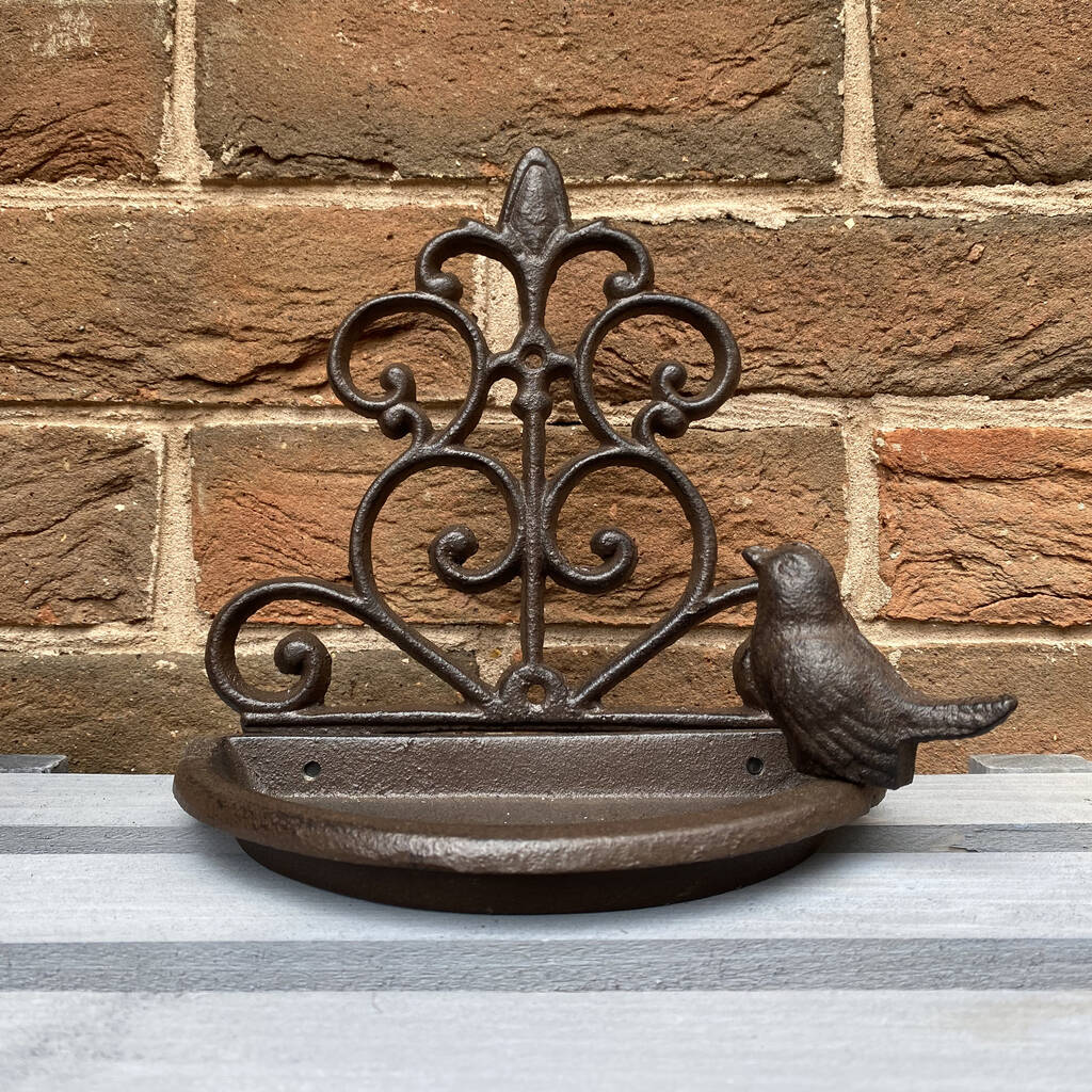 Pair Of Conwy Cast Iron Wall Bird Feeders By Garden Selections