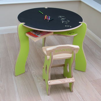 Child's Wooden Table And Chair Set, 3 of 4