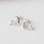 Sterling Silver Kitten Stud Earrings, thumbnail 4 of 5