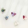 Mini Open Heart Necklace In A Variety Of Colours, thumbnail 1 of 12