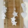 Angel Heart Star Hanger Christmas Decoration, thumbnail 1 of 2