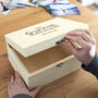 Personalised To My Bride Or Groom On Our Wedding Day Keepsake Box, thumbnail 2 of 6
