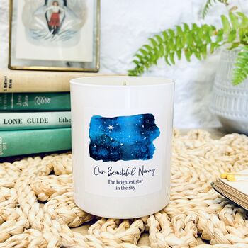 Brightest Star In The Sky Personalised Memorial Candle, 2 of 7
