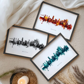 Bristol England Skyline Cityscape Black White, 9 of 12