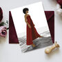 Stand Tall Afro Queen Greetings Card, thumbnail 1 of 4