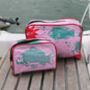 Recycled Wash Bag In Fuchsia Pink, thumbnail 2 of 5