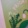 Prioritise Peace Print A4 Unframed, thumbnail 5 of 6