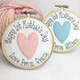 First Mothers Day Embroidered Personalised Card, thumbnail 4 of 7