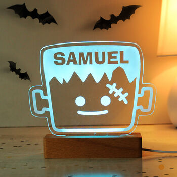 Personalised Frankenstein LED Halloween Light, 2 of 10