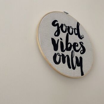 Good Vibes Only Motivational Decor, Celebratory Hoop, 2 of 6