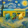 Van Gogh Elephant Gift Set Three X 7cm Elephants, thumbnail 1 of 3