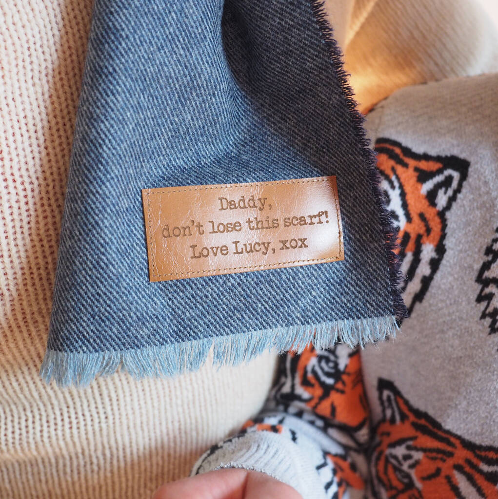 Your Message Personalised Lambswool Scarf By Stabo | notonthehighstreet.com
