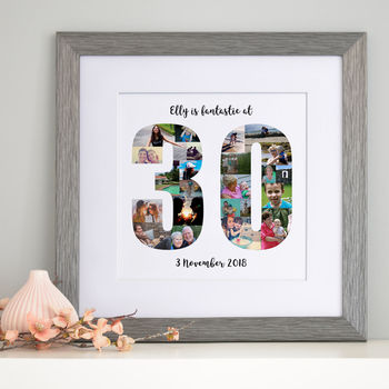 Personalised 30th Birthday Photo Collage, 2 of 8