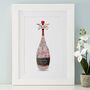 Personalised Ruby Anniversary Champagne Word Art, thumbnail 5 of 9