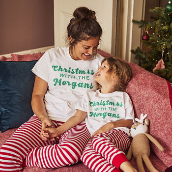Personalised 'Christmas With The…' Family Pyjamas Set, 2 of 12