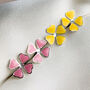 Sterling Silver Pink Or Yellow Flower Stud Earrings, thumbnail 3 of 6