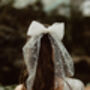 Valentina Spotty Polka Dot Hair Bow Veil Bridemaid, thumbnail 4 of 4