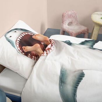 Shark Duvet Cover And Pillowcase Set, 4 of 6