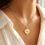 Personalised Heart Pendant Necklace Engrave Name Symbol, thumbnail 6 of 7
