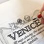 Venice Map Hand Drawn Fine Art Print, thumbnail 7 of 12