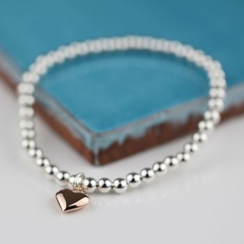 Personalised Rose Gold Plated Heart Friendship Bracelet, 4 of 6