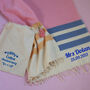 Personalised Cotton Larger Beach Towel, Throw, thumbnail 6 of 12