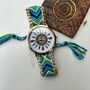 Boho Blue Mandala Bracelet Wrist Watch For Women, thumbnail 2 of 5