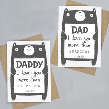 Personalised Daddy Father's Day Card, 6 of 6