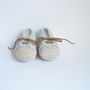 Hand Crochet Leather Laced Baby Shoes, thumbnail 7 of 7