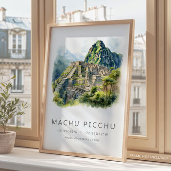 Machu Picchu South America Travel Print, 2 of 7