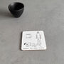 Fell Asleep Coaster – David Shrigley Funny Art Gift, thumbnail 5 of 6