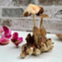 Handcrafted Mushrooms Sculpture On Natural Teak Root, thumbnail 5 of 8