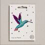 Hummingbird Iron On Patch, thumbnail 1 of 4