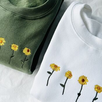 Sunflowers Embroidered Sweatshirt, 5 of 8
