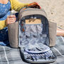 Contemporary Four Person Stone Grey Picnic Backpack, thumbnail 5 of 7