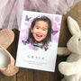 Purple Butterfly Funeral Order Of Service, thumbnail 1 of 5