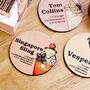 Personalised Plywood Square Cocktail Recipe Coaster Set, thumbnail 2 of 12