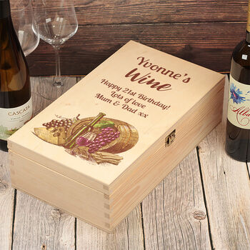 White Or Red Double Wine Bottle Gift Box, 6 of 7