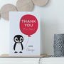 Personalised Teacher Thank You Penguin Card, thumbnail 2 of 3