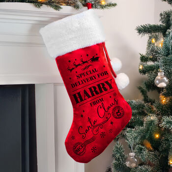 Special Delivery Christmas Stocking For Kids, 3 of 4