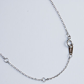 Sterling Silver Sparkly Key Pendant Necklace, 3 of 5